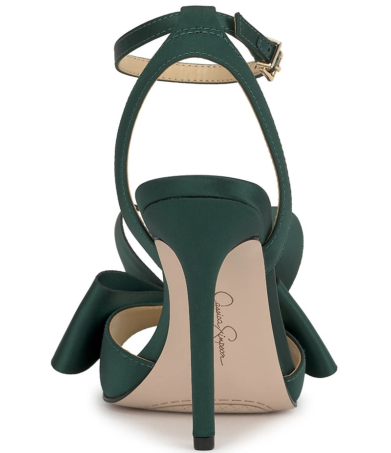 Jessica Simpson Olivine Satin Bow Dress Sandals