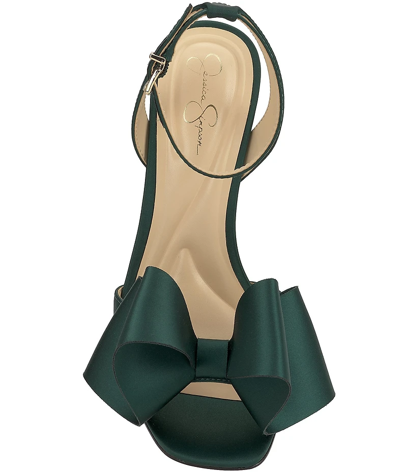 Jessica Simpson Olivine Satin Bow Dress Sandals