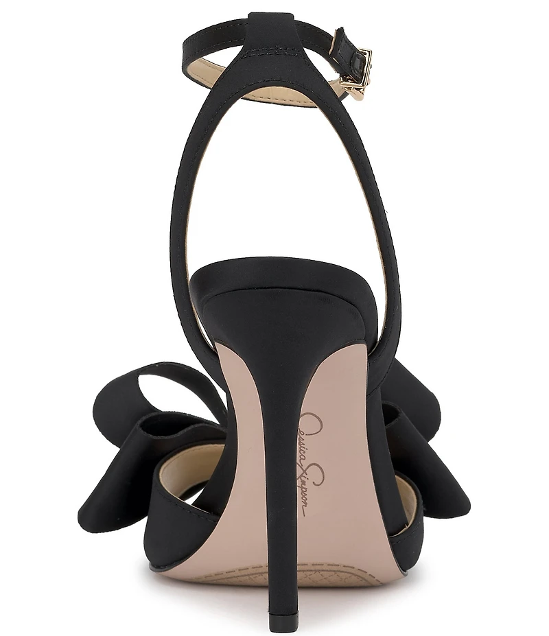 Jessica Simpson Olivine Satin Bow Dress Sandals