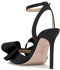 Jessica Simpson Olivine Satin Bow Dress Sandals