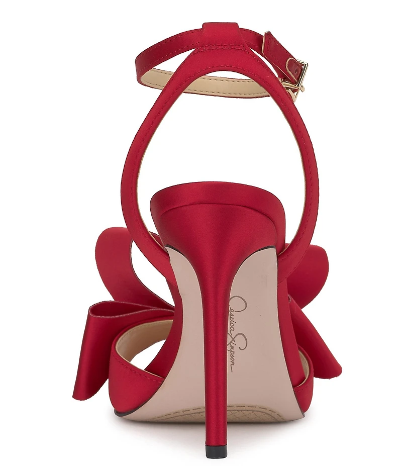 Jessica Simpson Olivine Satin Bow Dress Sandals