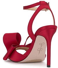 Jessica Simpson Olivine Satin Bow Dress Sandals