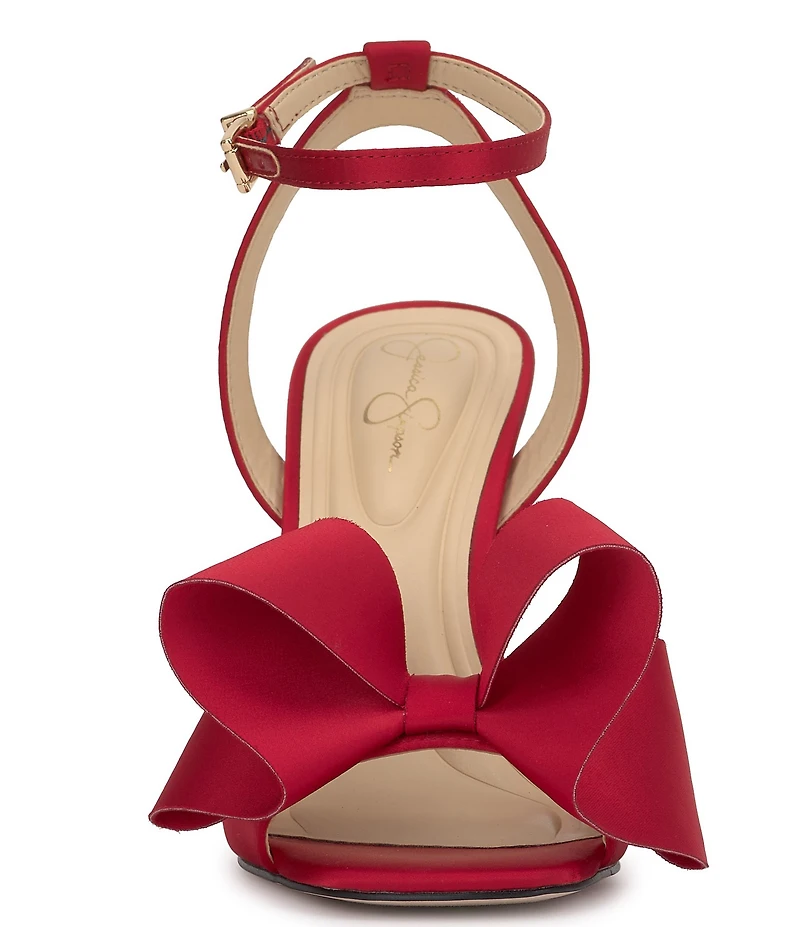 Jessica Simpson Olivine Satin Bow Dress Sandals