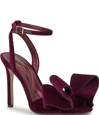 Jessica Simpson Olivine Velvet Bow Dress Sandals