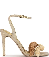 Jessica Simpson Omiena Raffia Fringe Embellished Dress Sandals