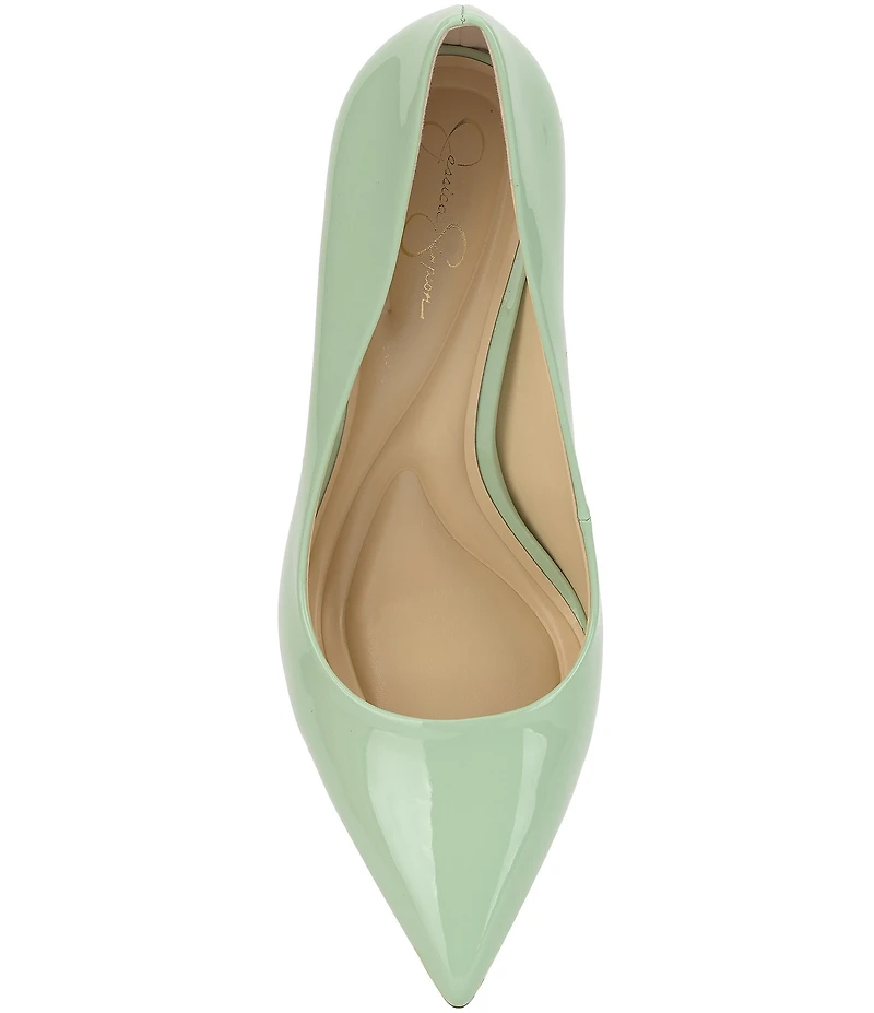 Jessica Simpson Omissia Patent Pointed Toe Pumps