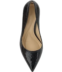 Jessica Simpson Omissia Snake Embossed Pointed Toe Pumps
