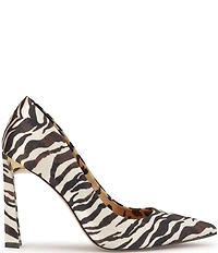 Jessica Simpson Omissia Zebra Print Pointed Toe Pumps