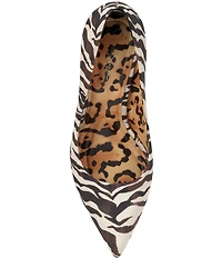 Jessica Simpson Omissia Zebra Print Pointed Toe Pumps