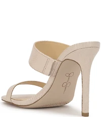 Jessica Simpson Orizell Embossed Double Strap Dress Sandals
