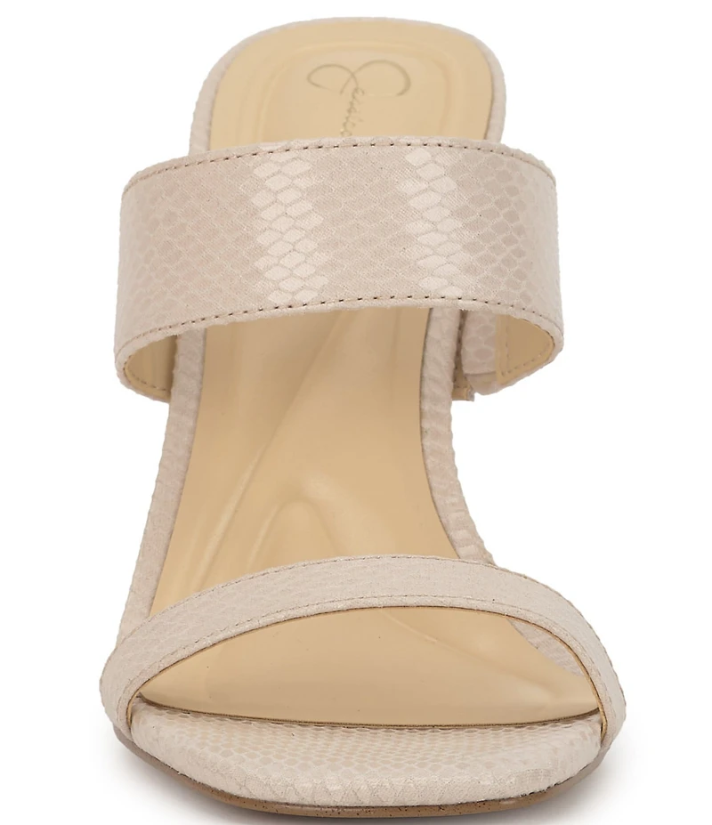 Jessica Simpson Orizell Embossed Double Strap Dress Sandals