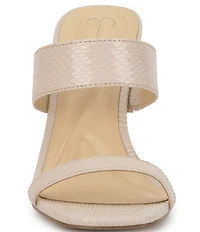 Jessica Simpson Orizell Embossed Double Strap Dress Sandals