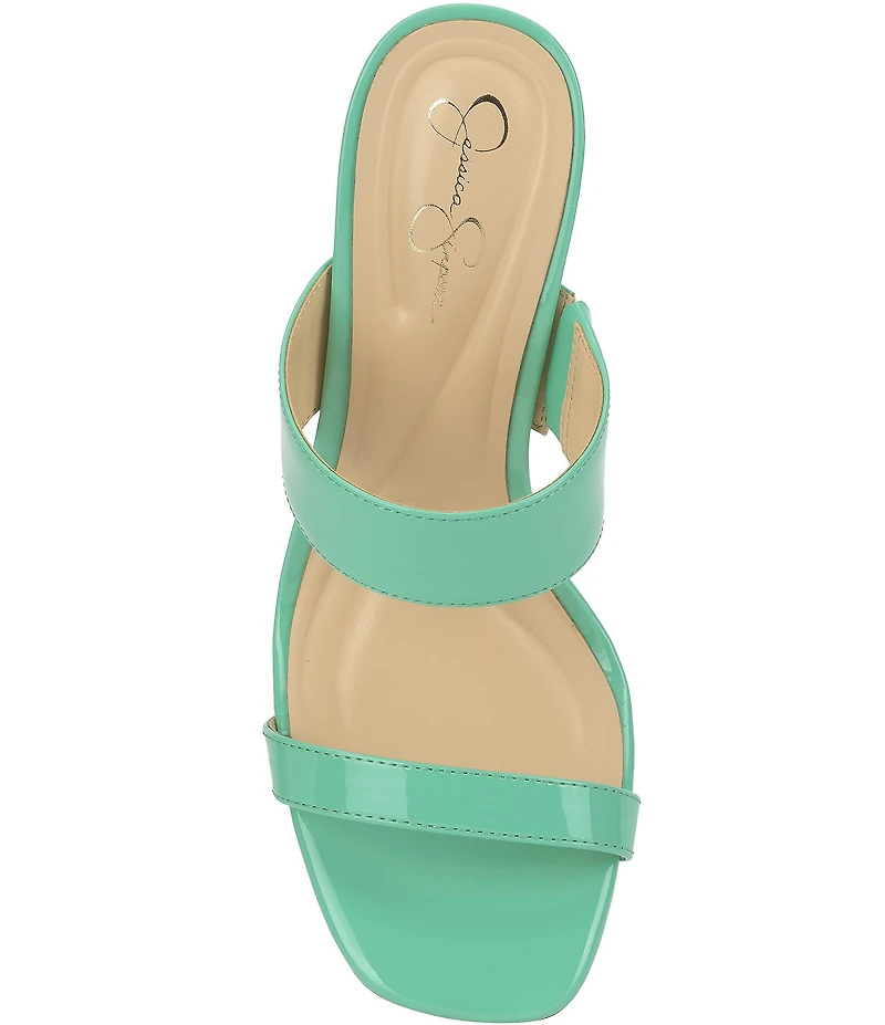 Jessica Simpson Orizell Patent Double Strap Dress Sandals