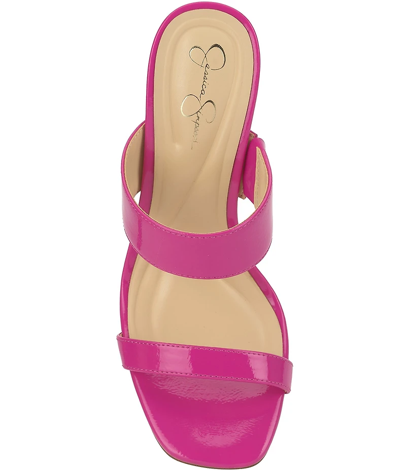 Jessica Simpson Orizell Patent Double Strap Dress Sandals