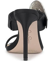 Jessica Simpson Orrieta Embellished Heart Buckle Dress Slide Sandals