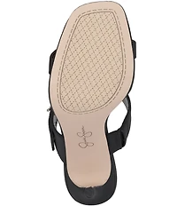 Jessica Simpson Orrieta Embellished Heart Buckle Dress Slide Sandals