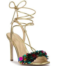 Jessica Simpson Oveny Sequin Ankle Wrap Dress Sandals