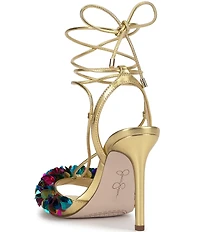 Jessica Simpson Oveny Sequin Ankle Wrap Dress Sandals