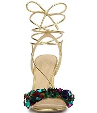 Jessica Simpson Oveny Sequin Ankle Wrap Dress Sandals