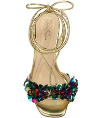 Jessica Simpson Oveny Sequin Ankle Wrap Dress Sandals