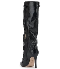 Jessica Simpson Paeril Faux Leather Buckle Detail Knee High Boots