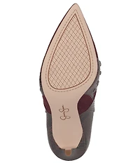 Jessica Simpson Palieve Suede Snake Embossed Leather Western Booties