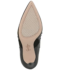 Jessica Simpson Palieve Suede Snake Embossed Leather Western Booties