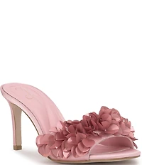 Jessica Simpson Palora Satin Sequin Dress Slide Sandals