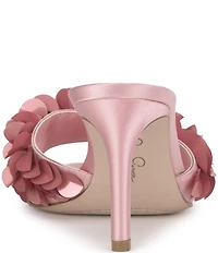 Jessica Simpson Palora Satin Sequin Dress Slide Sandals