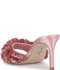 Jessica Simpson Palora Satin Sequin Dress Slide Sandals