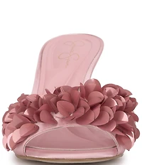 Jessica Simpson Palora Satin Sequin Dress Slide Sandals