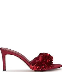 Jessica Simpson Palora Satin Sequin Dress Slide Sandals