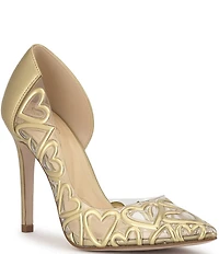 Jessica Simpson Palvin Clear Heart Detail d'Orsay Pumps