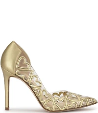 Jessica Simpson Palvin Clear Heart Detail d'Orsay Pumps