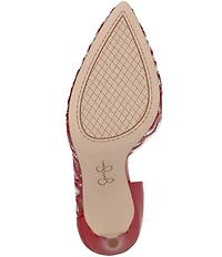 Jessica Simpson Palvin Patent Clear Heart Detail d'Orsay Pumps