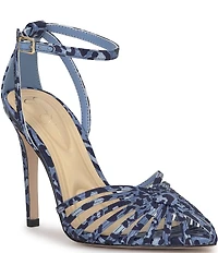 Jessica Simpson Paveri Leopard Print Caged Pumps