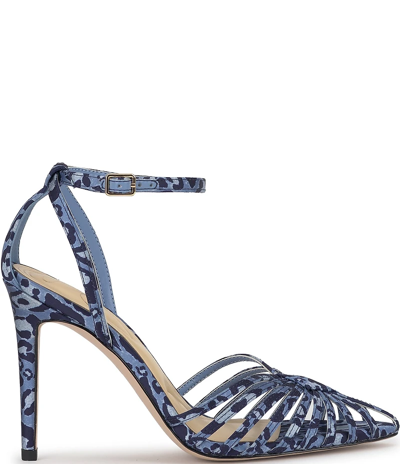 Jessica Simpson Paveri Leopard Print Caged Pumps