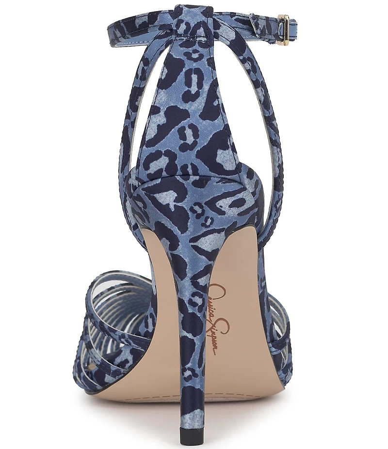 Jessica Simpson Paveri Leopard Print Caged Pumps