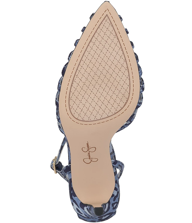 Jessica Simpson Paveri Leopard Print Caged Pumps