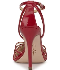 Jessica Simpson Paveri Patent Strappy Caged Ankle Strap Pumps