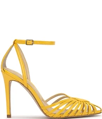 Jessica Simpson Paveri Patent Strappy Caged Ankle Strap Pumps