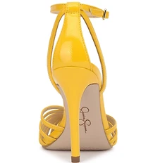 Jessica Simpson Paveri Patent Strappy Caged Ankle Strap Pumps