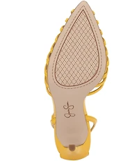 Jessica Simpson Paveri Patent Strappy Caged Ankle Strap Pumps