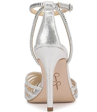 Jessica Simpson Paveri Strappy Rhinestone Embellished Caged Dress Pumps