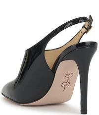 Jessica Simpson Pavie Patent Pointed Toe Stiletto Mules