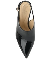 Jessica Simpson Pavie Patent Pointed Toe Stiletto Mules