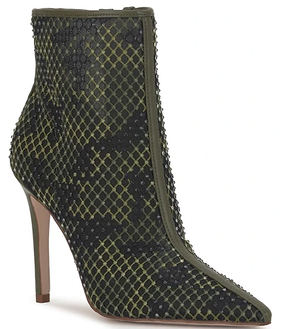 Jessica Simpson Pazra Camo Mesh Heeled Booties