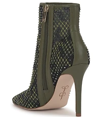 Jessica Simpson Pazra Camo Mesh Heeled Booties