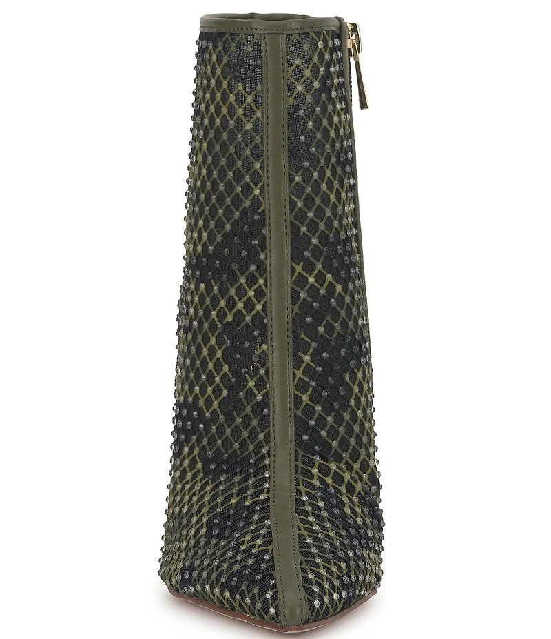 Jessica Simpson Pazra Camo Mesh Heeled Booties