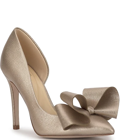 Jessica Simpson Penari Metallic Bow d'Orsay Pumps